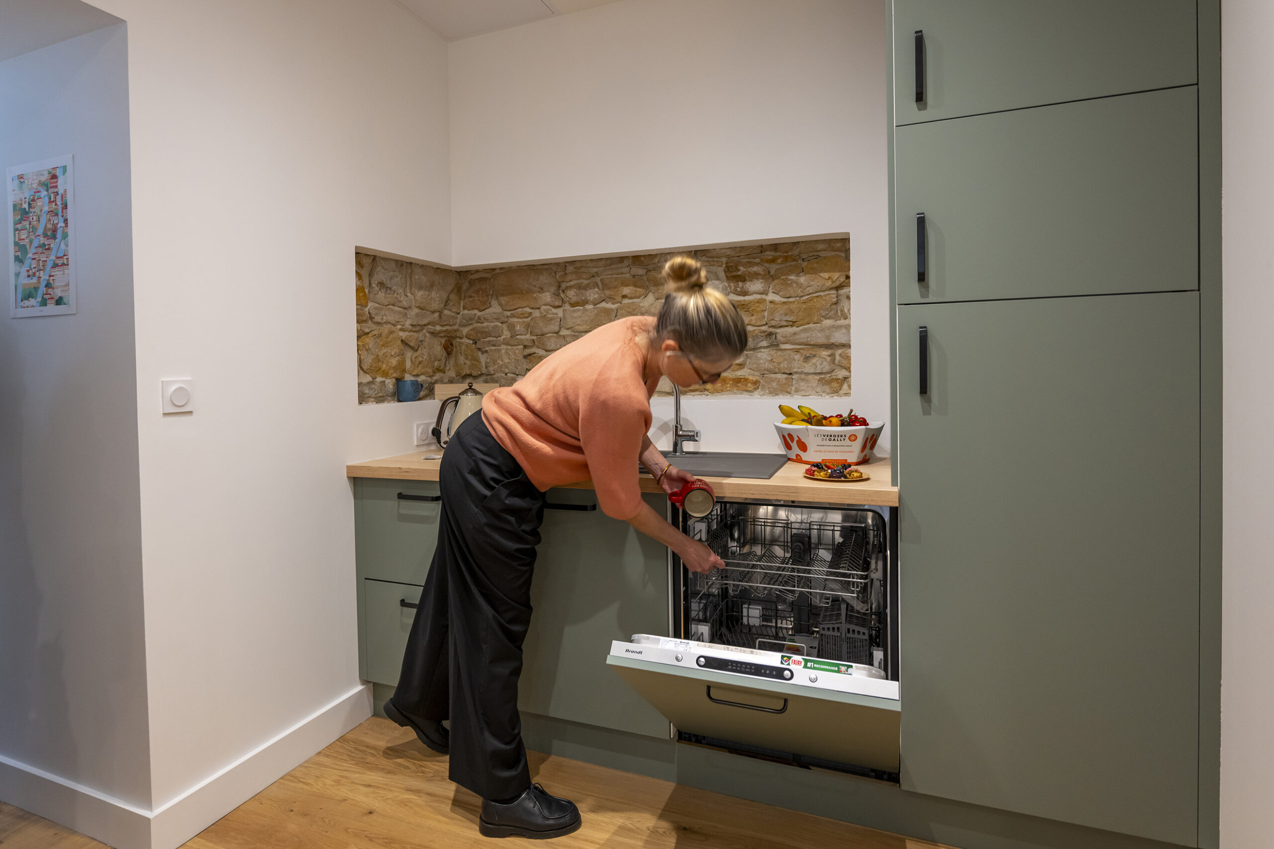 cuisine équipée du coworking bureau lyon perrache